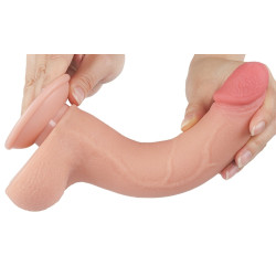 LoveToy SlidingSkin Gode avec Bourses Sliding Skin 17 x 4cm